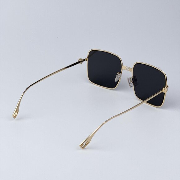 Fendi BAGUETTE FE40123U 30A Women  BRAND NEW Sunglasses Square Endura Gold Smoke main image 8